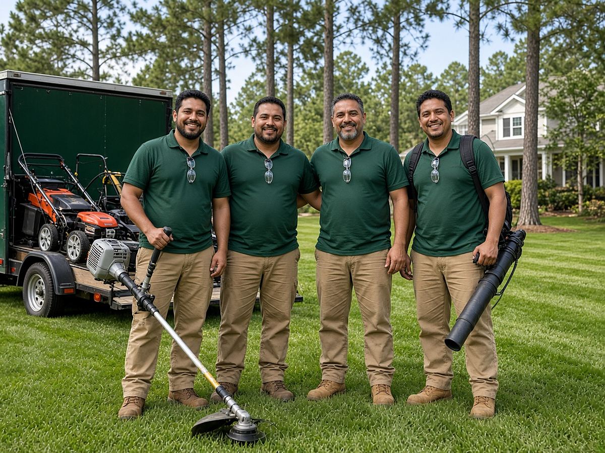 The Padilla Lawn Service team