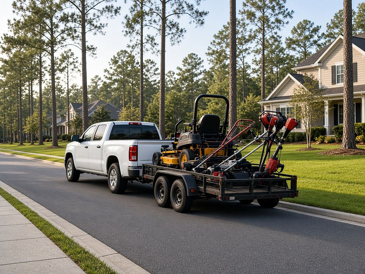 Padilla Lawn Service service truck